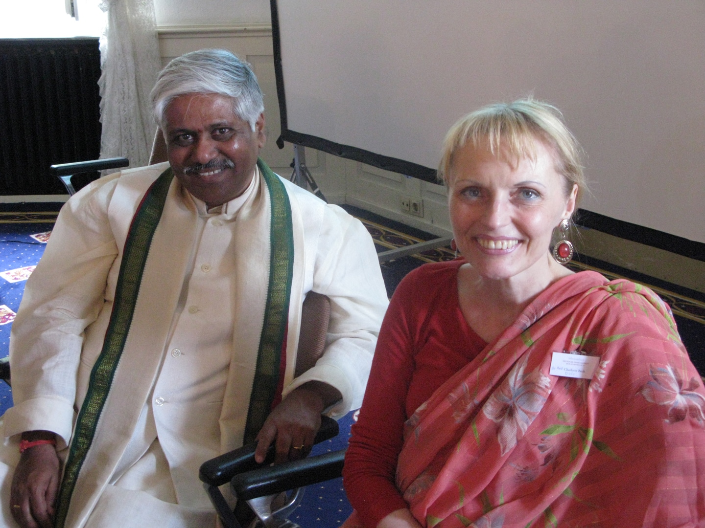 Vaidyacharya Ramanuja Raju med Charlotte